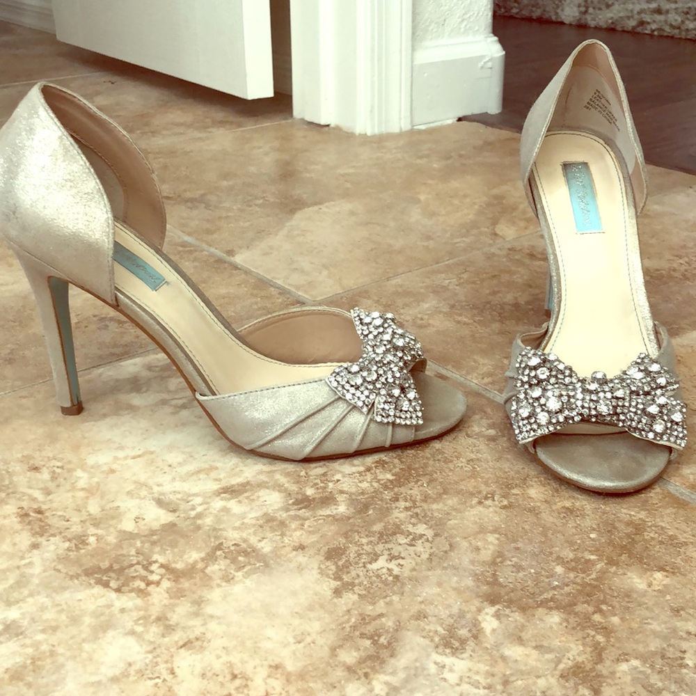 Betsy Johnson rhinestone heels